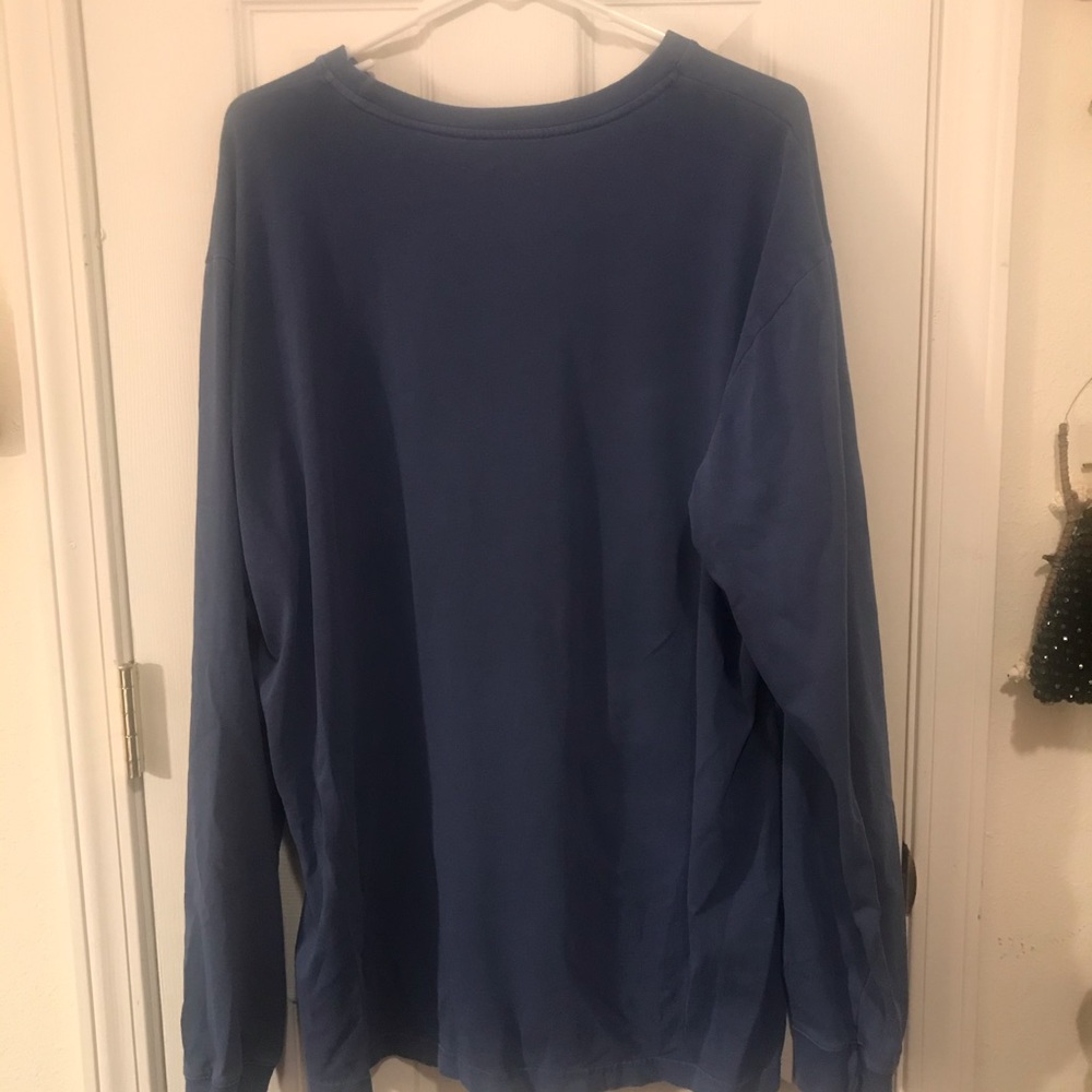 Men’s Woolrich long sleeve cotton tee sz XL blue